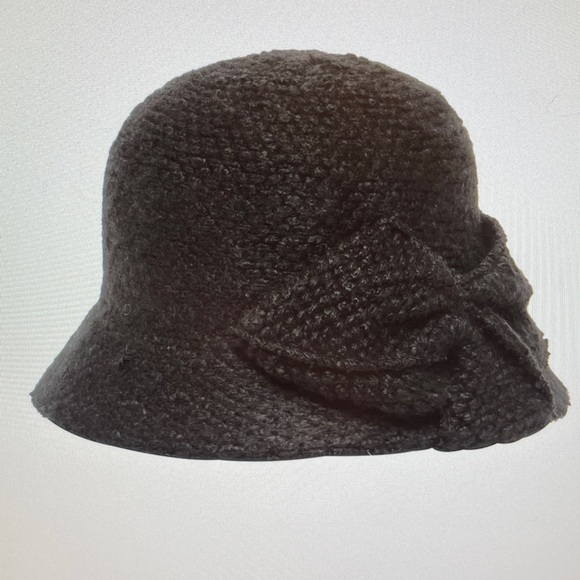 San Diego Hat Company Accessories - San Diego Hat Company Knit Cloche with Wrapped Bow Hat NWT
